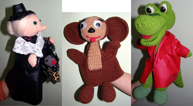 Домашний театр, связанный крючком